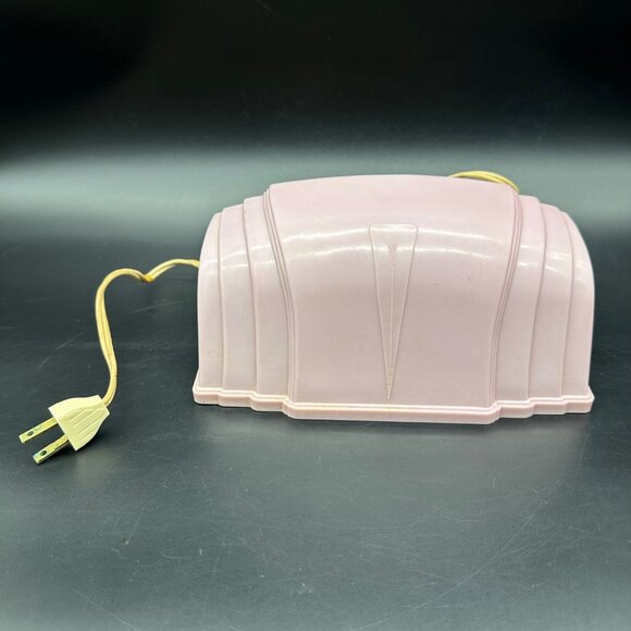 Vintage Headboard Lamp Light 1930s Art Deco Pink Plastic Reading Retro Lighting - Picture 2 of 15